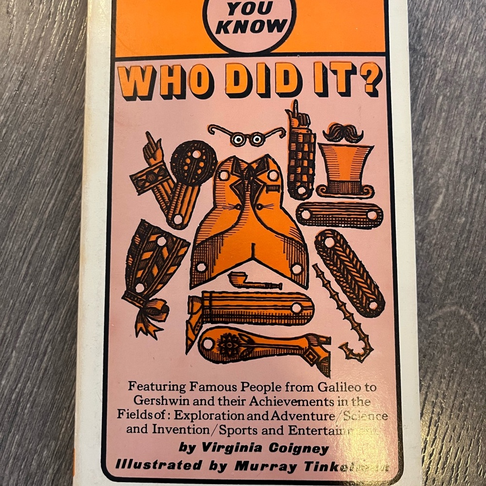 Who Did It? Book First Edition by Virginia Coigney